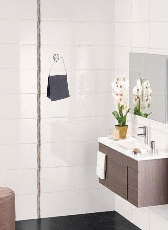 JAGGER JAG225 Triangle Towel Rings/Towel Holder/Hand Towel Stand/Cloth Hanger Napkin Holder/Cloth Stand Towel Holder for Bathroom Kitchen Washbasin (Silver, Pack of - 3) - Image 4